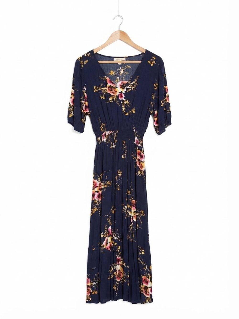 Navy Blue Floral Dress
